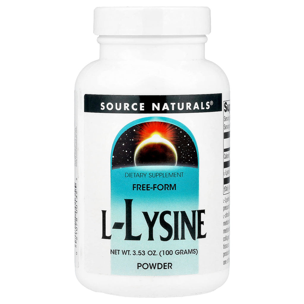 Source Naturals, L-Lysine Powder, 3.53 oz (100 g)