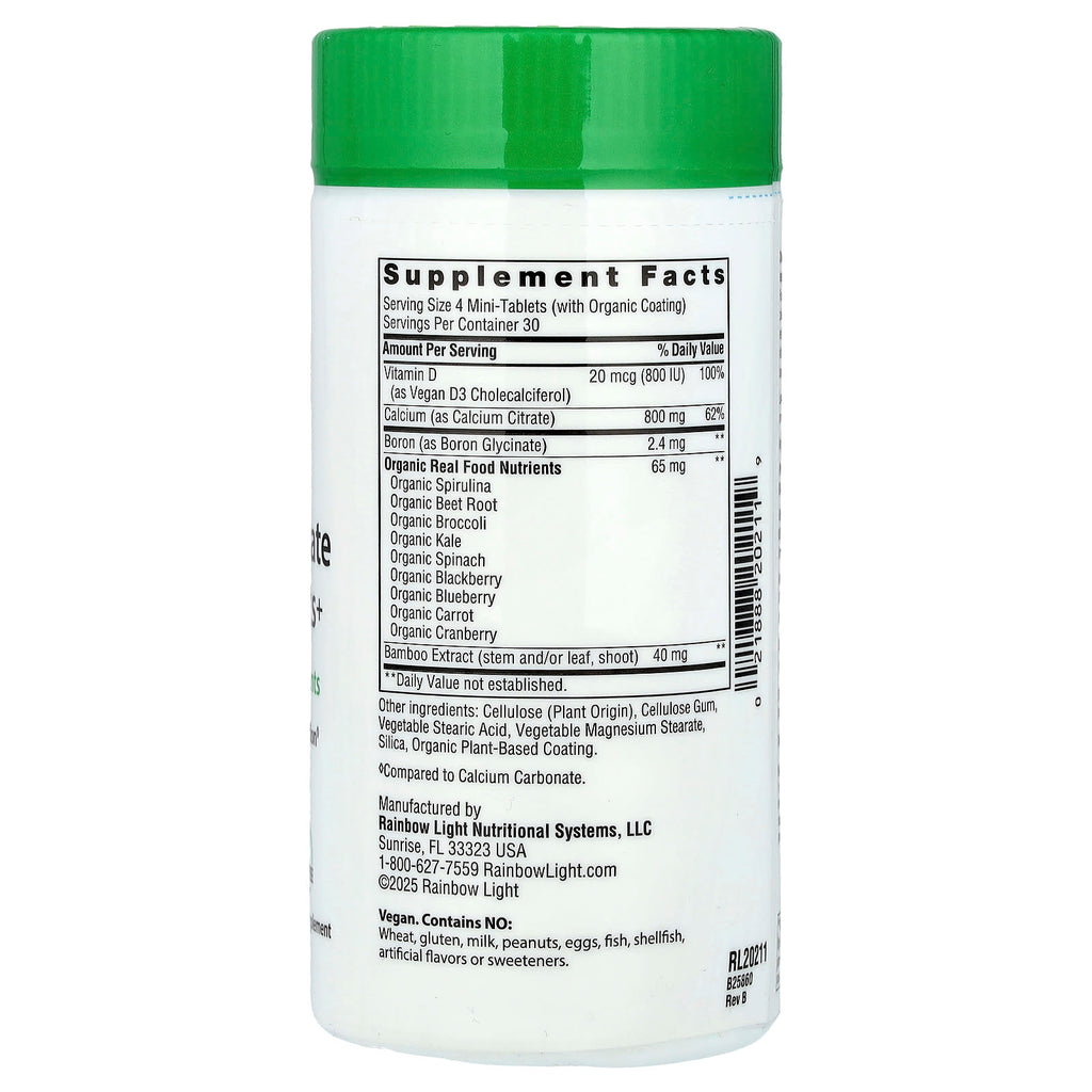 Rainbow Light, Calcium Citrate Mini-Tablets+, 120 Mini-Tablets