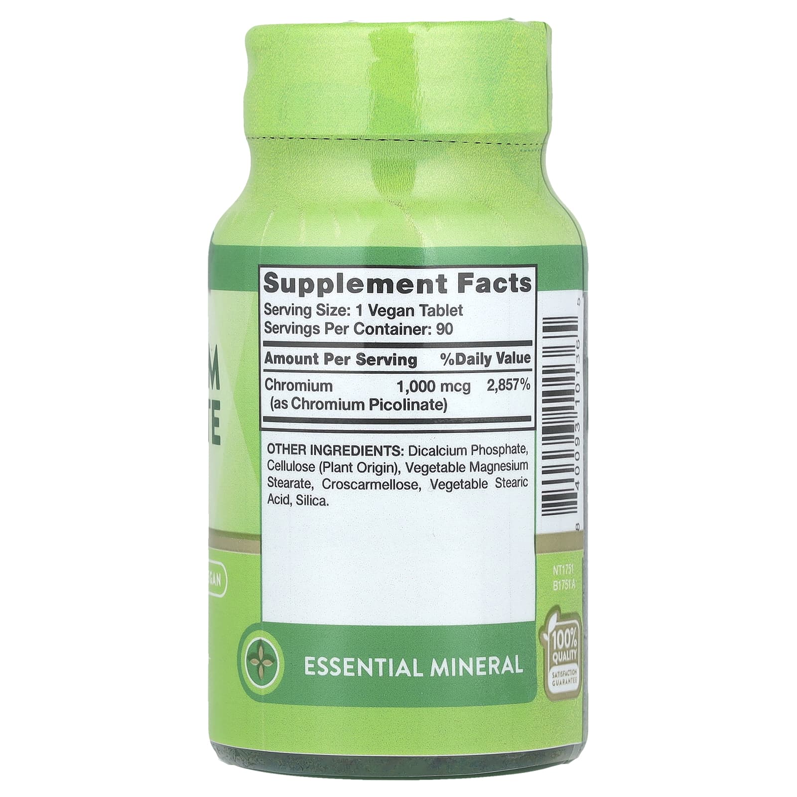 Nature's Truth, Ultra Chromium Picolinate, 1,000 mcg, 90 Tablets