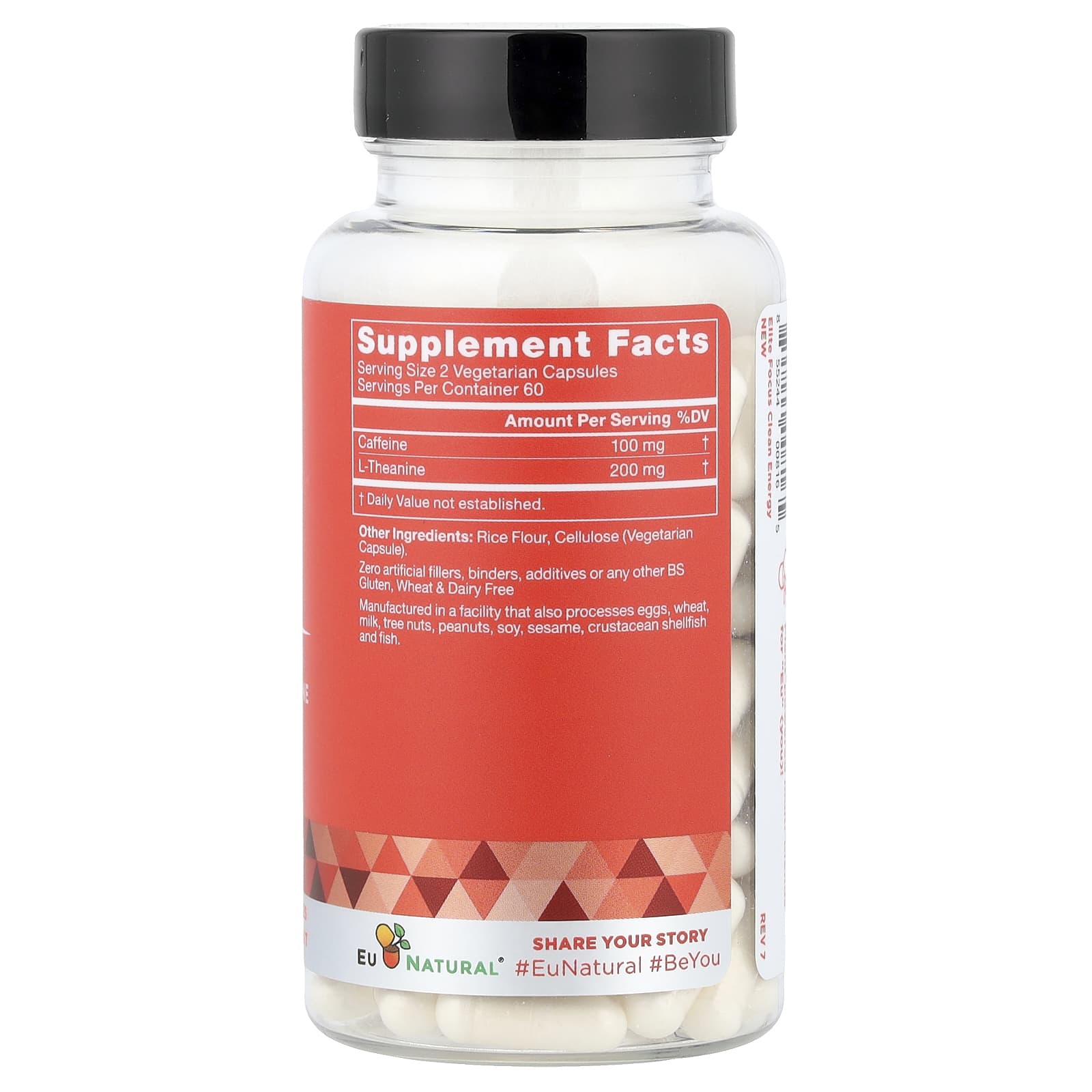 Eu Natural, Elite Focus, Caffeine & L-Theanine, 120 Vegetarian Capsules