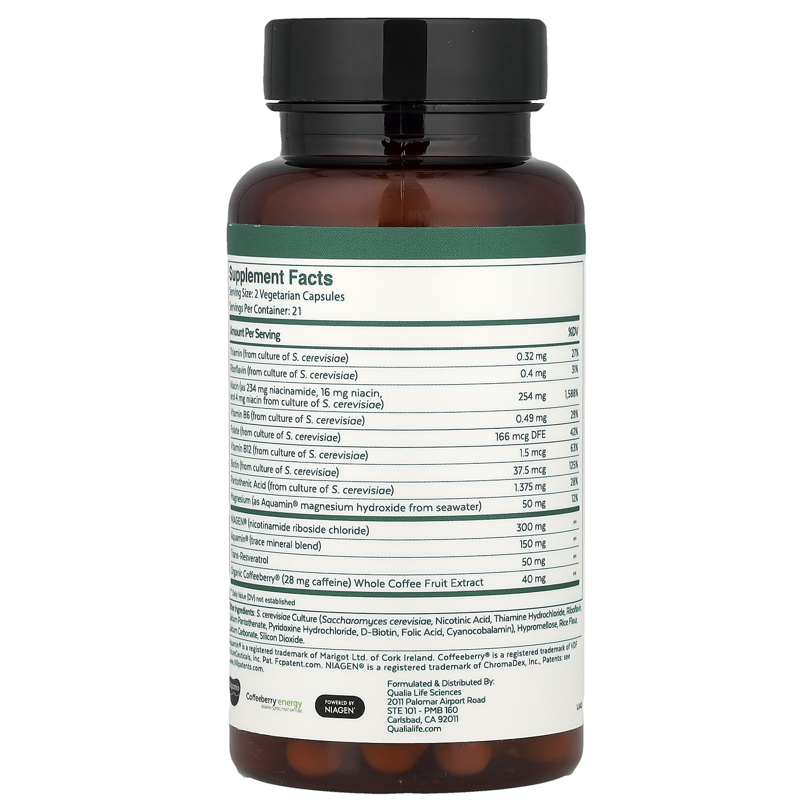 Qualia, NAD+®, 42 Capsules