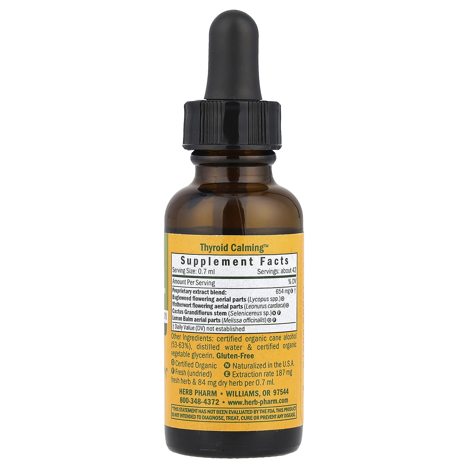 Herb Pharm, Thyroid Calming™, 1 fl oz (30 ml)