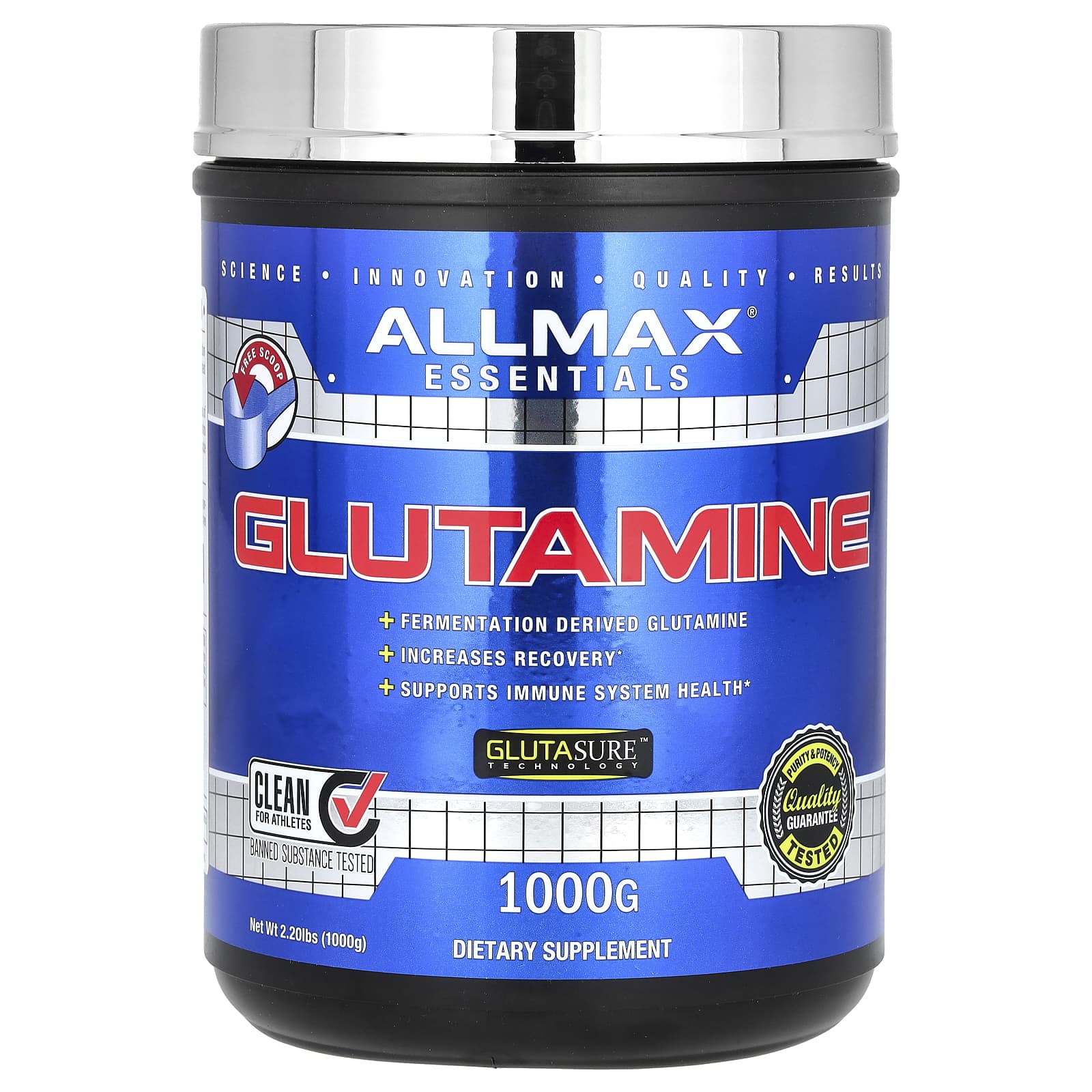 ALLMAX, Essentials, Glutamine, 2.2 lbs (1,000 g)