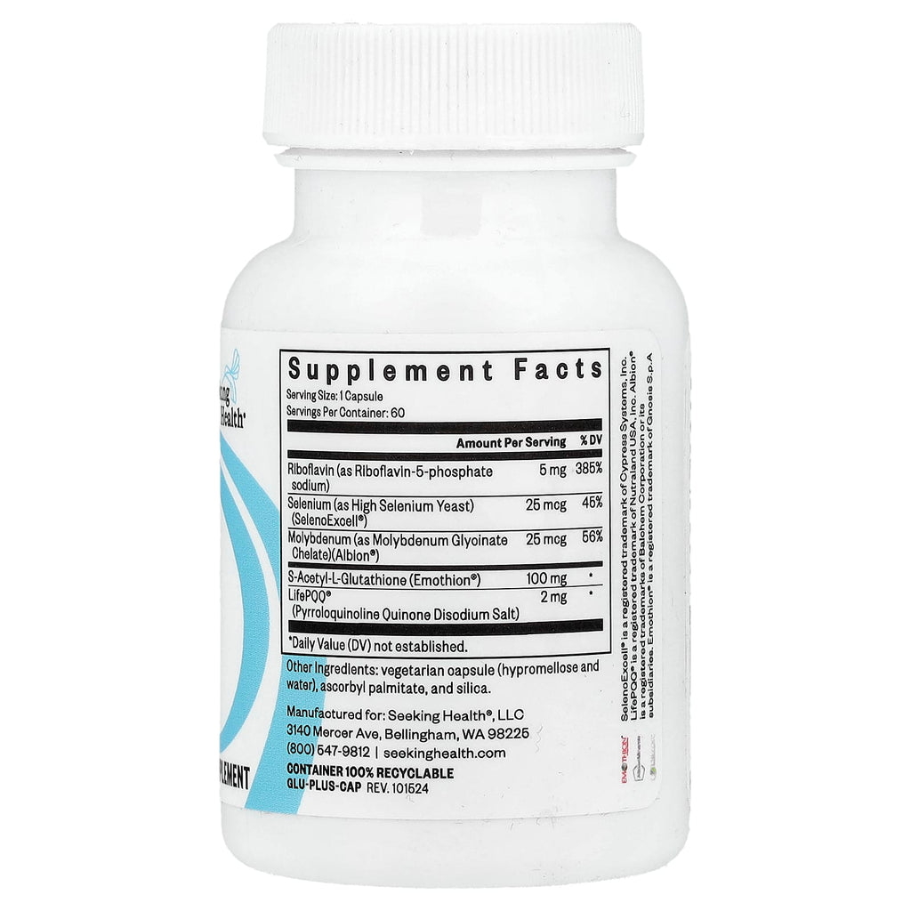 Seeking Health, Glutathione Plus With CoFactors, 60 Capsules