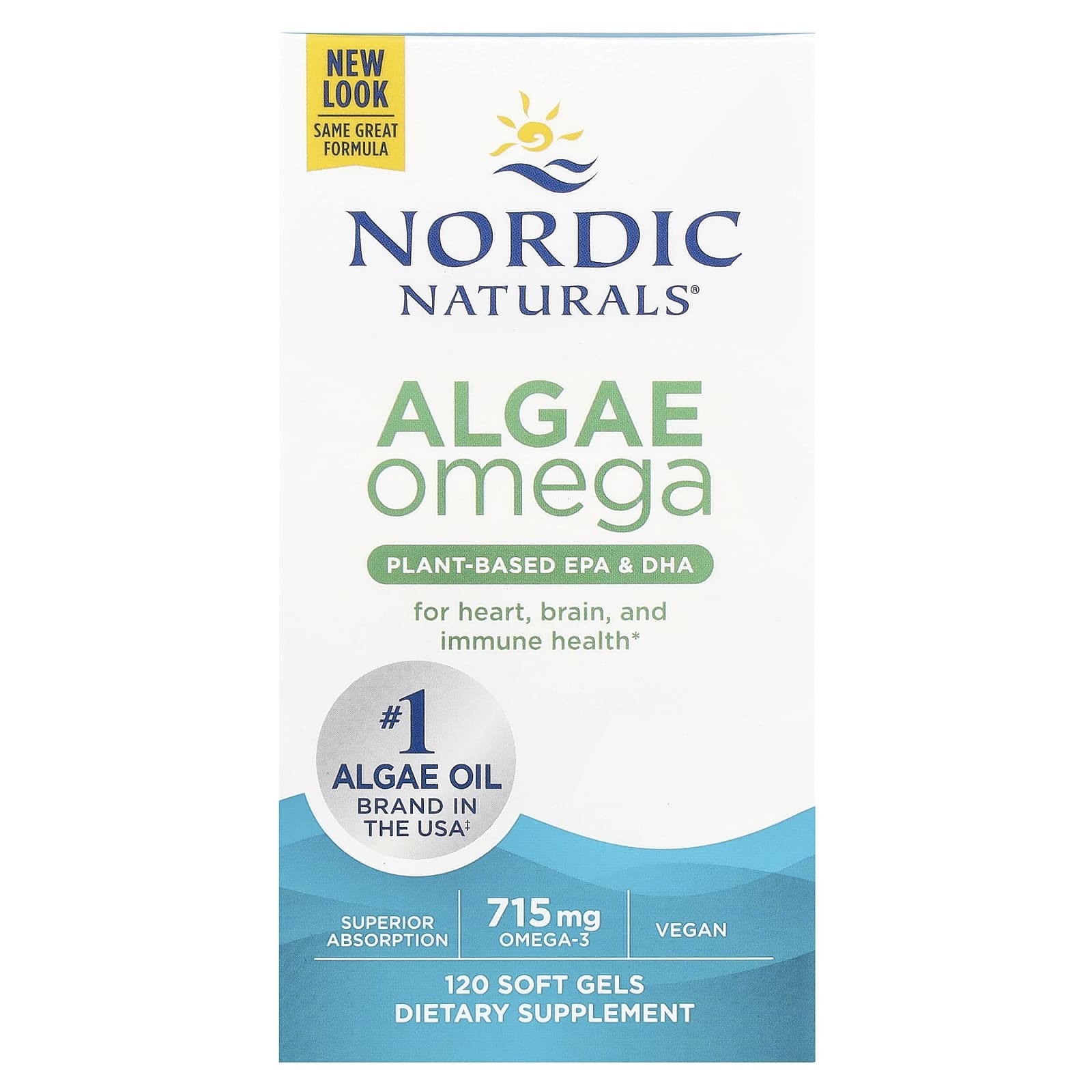 Nordic Naturals, Algae Omega, 120 Soft Gels (357.5 mg per Softgel)