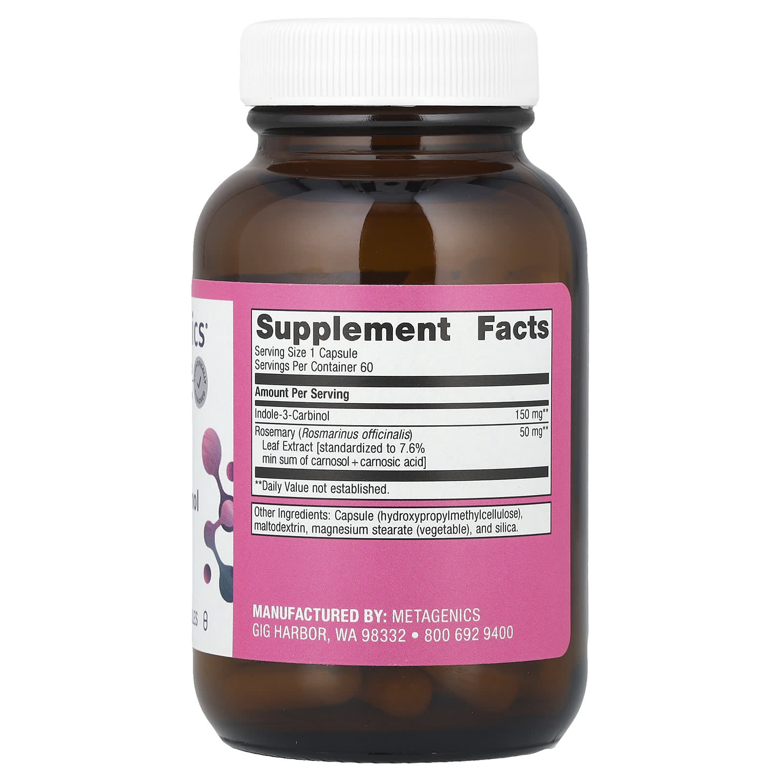Metagenics, Women's Health, Indole-3-Carbinol , 60 Capsules