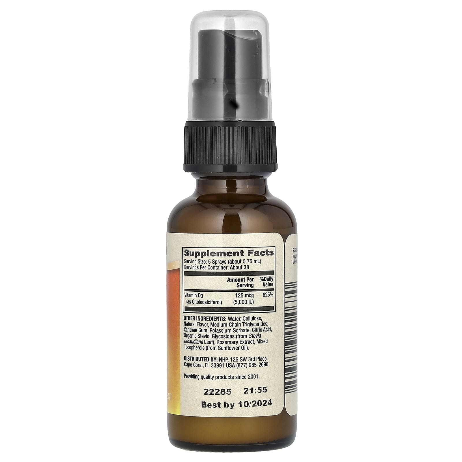 Dr. Mercola, Vitamin D3 Sunshine Mist, Natural Orange, 0.98 fl oz (29 ml)