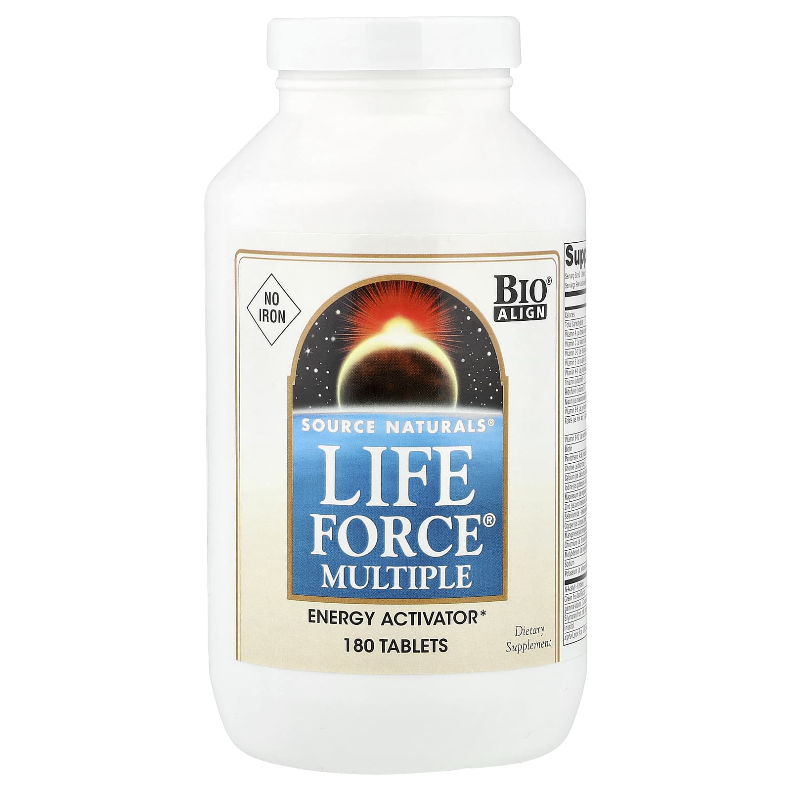 Source Naturals, Life Force® Multiple, No Iron, 180 Tablets