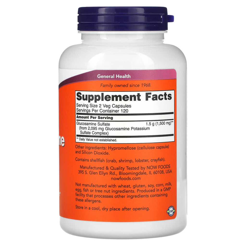 NOW Foods, Glucosamine Sulfate, 750 mg, 240 Veg Capsules