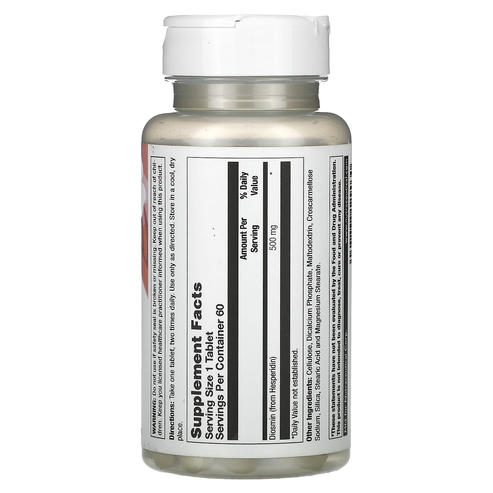 Natural Balance, Diosmin, Vascular System Support, 60 Tablets (500 mg per Tablet)