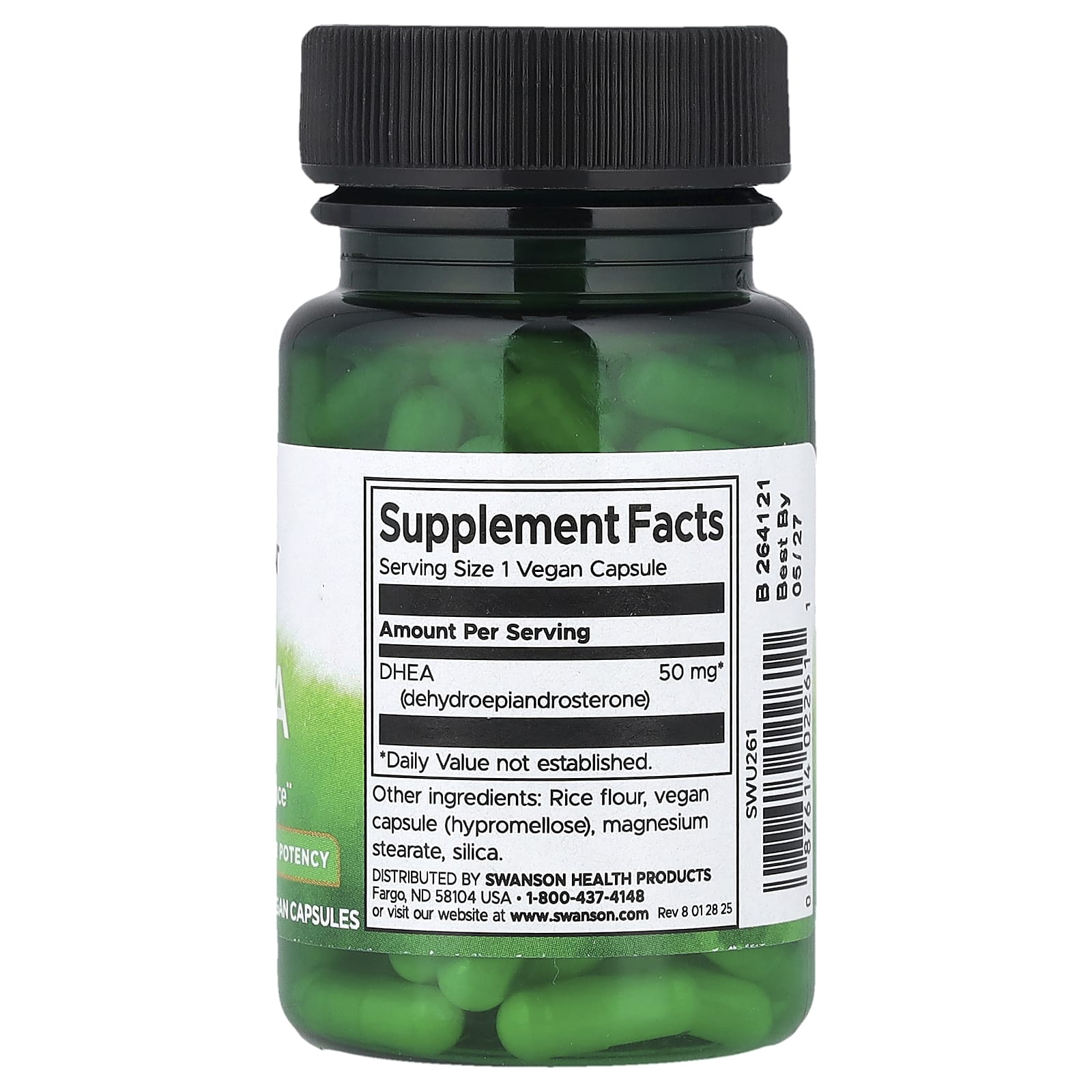 Swanson, DHEA, Higher Potency , 50 mg, 120 Vegan Capsules