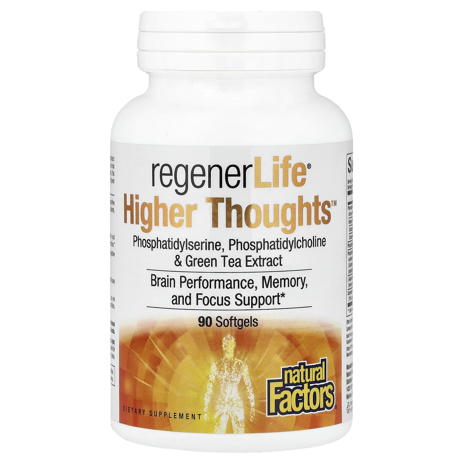 Natural Factors, RegenerLife®, Higher Thoughts™, 90 Softgels
