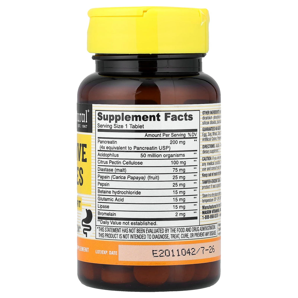 Mason Natural, Digestive Enzymes, 90 Tablets