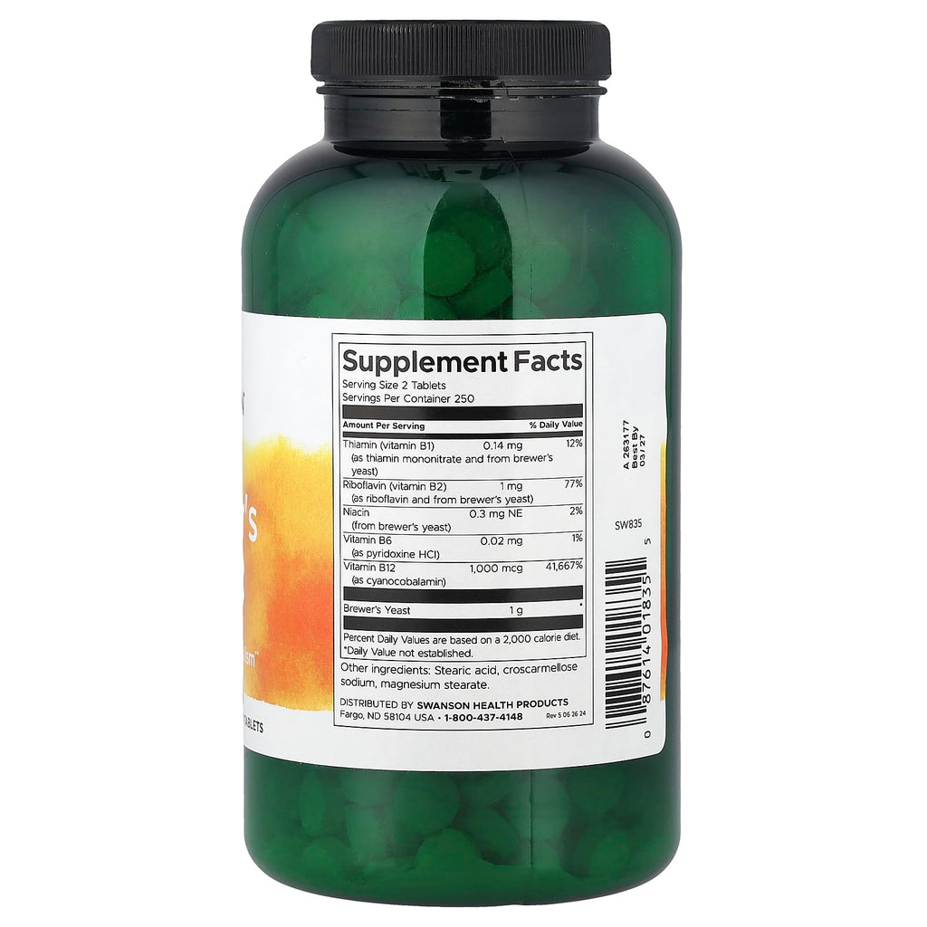 Swanson, Brewer's Yeast, 500 Tablets