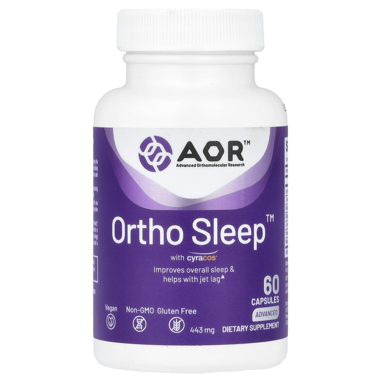 Advanced Orthomolecular Research AOR, Ortho Sleep™ with Cyracos, 60 Capsules