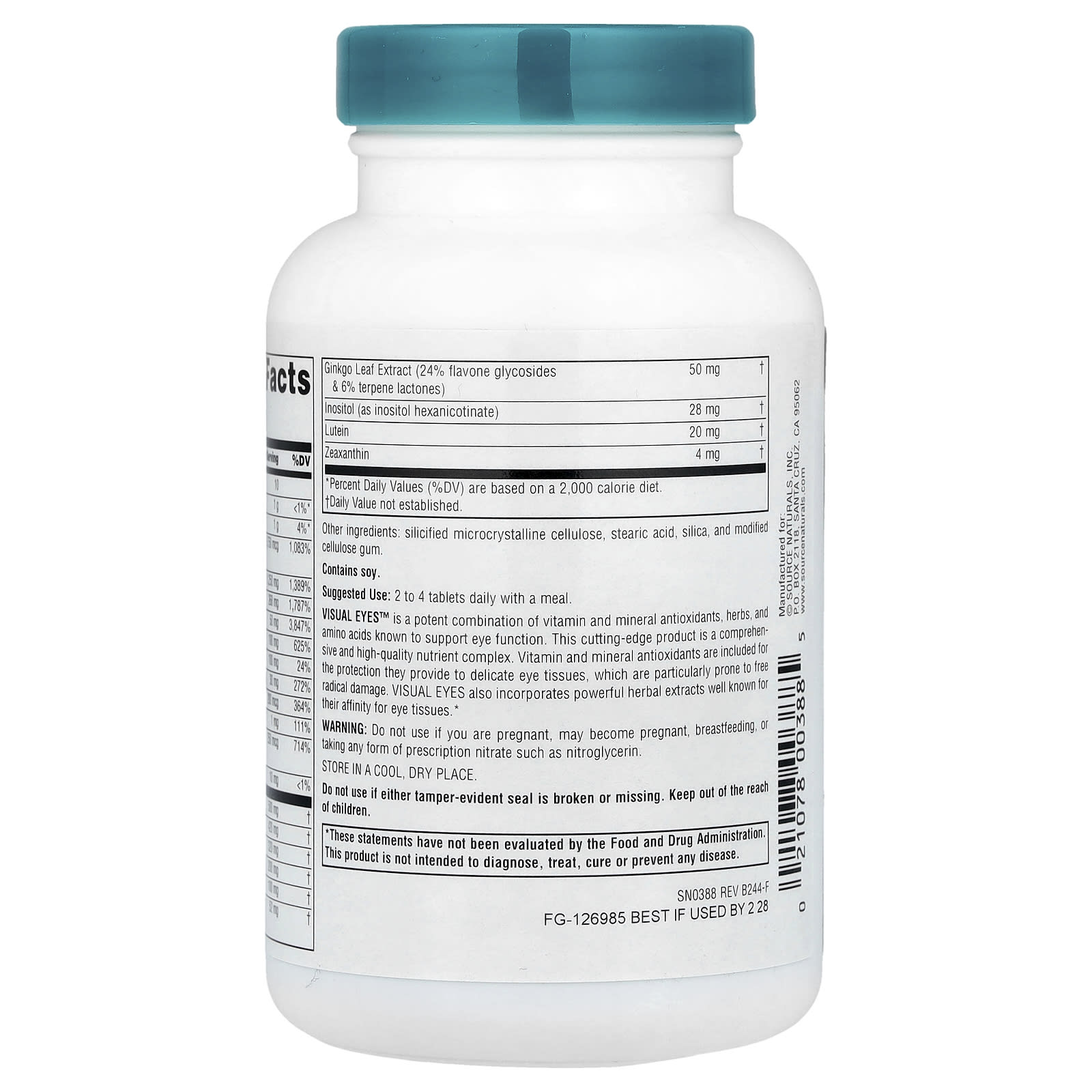 Source Naturals, Visual Eyes®, 90 Tablets
