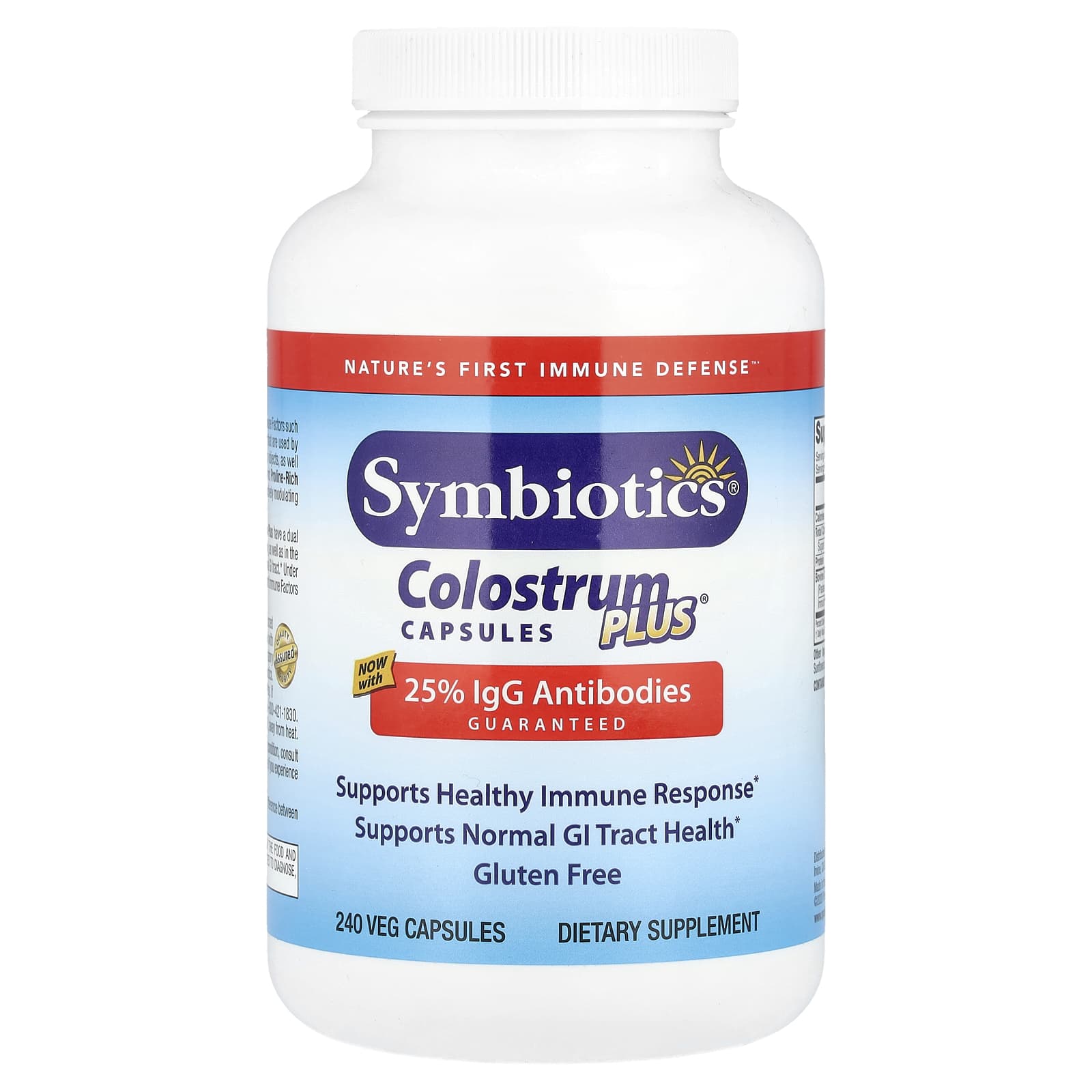 Symbiotics, Colostrum Plus®, 240 Veg Capsules