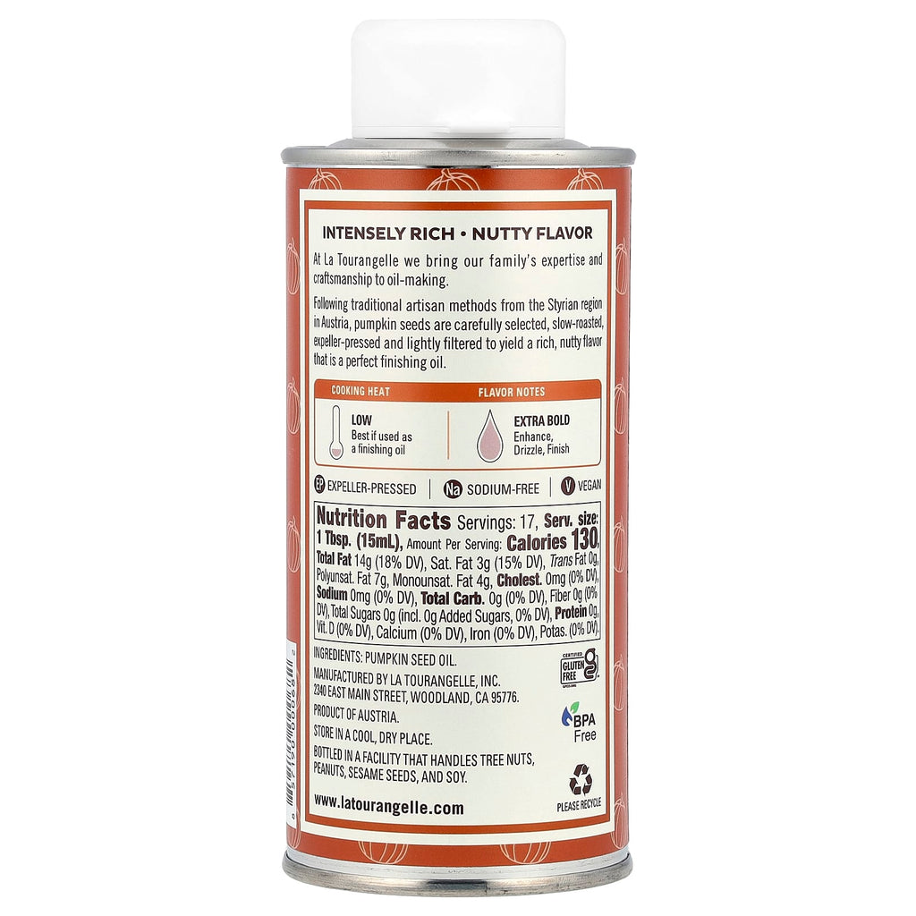 La Tourangelle, Toasted Pumpkin Seed Oil, 8.45 fl oz (250 ml)
