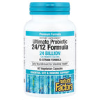Natural Factors, Ultimate Probiotic, 24/12 Formula, 24 Billion, 60 Vegetarian Capsules