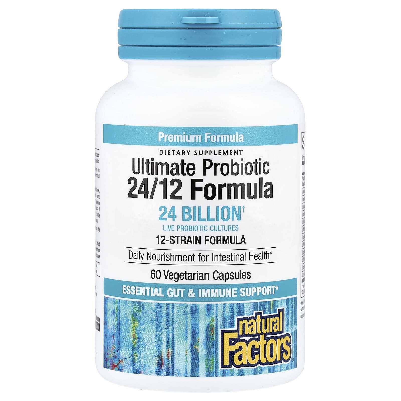 Natural Factors, Ultimate Probiotic, 24/12 Formula, 24 Billion, 60 Vegetarian Capsules