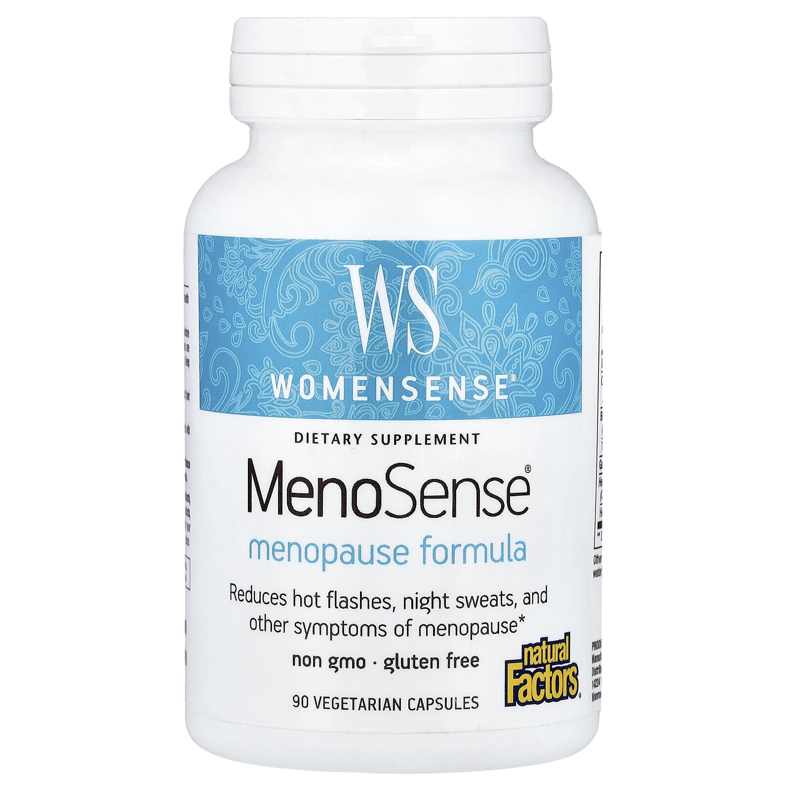 Natural Factors, WomenSense®, MenoSense®, Menopause Formula, 90 Vegetarian Capsules