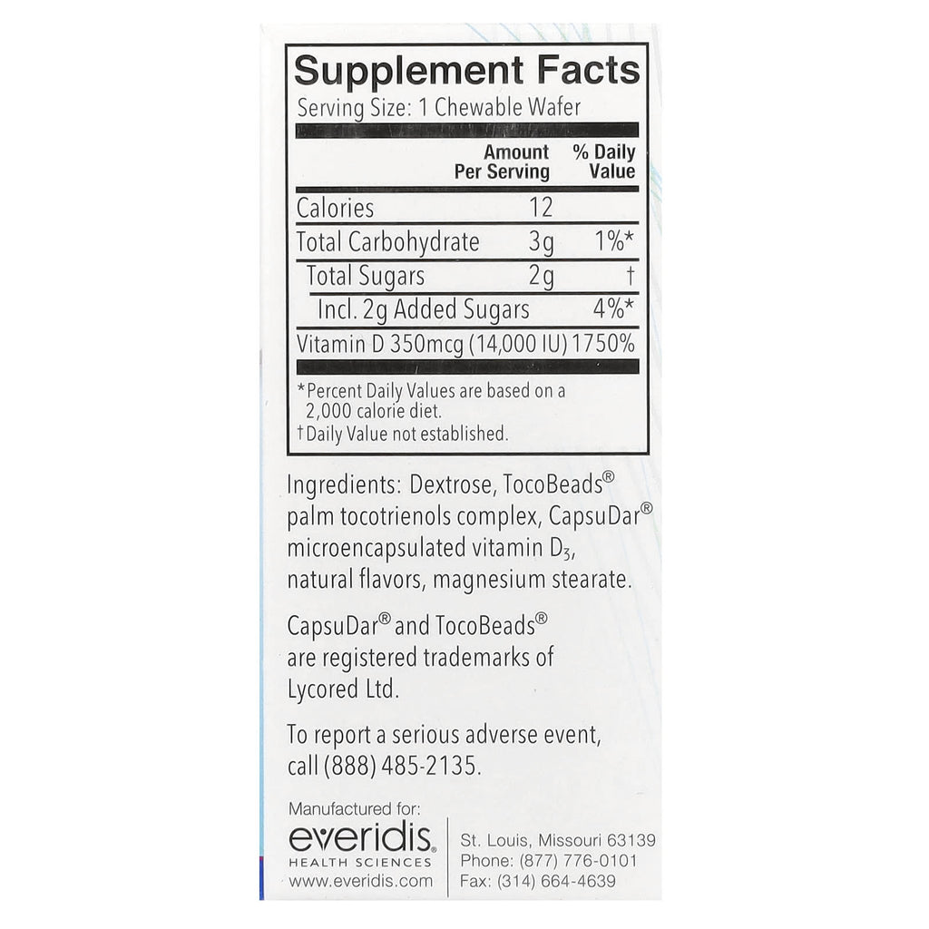 Replesta, NX Cholecalciferol, Once-Weekly Vitamin D, Natural Orange, 14,000 IU, 8 Chewable Wafers