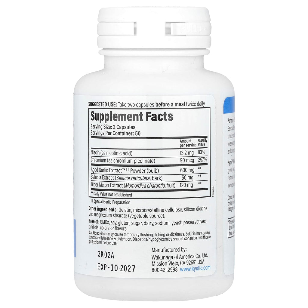 Kyolic, Aged Garlic Extract™, Blood Sugar Balance, Formula 112, 100 Capsules