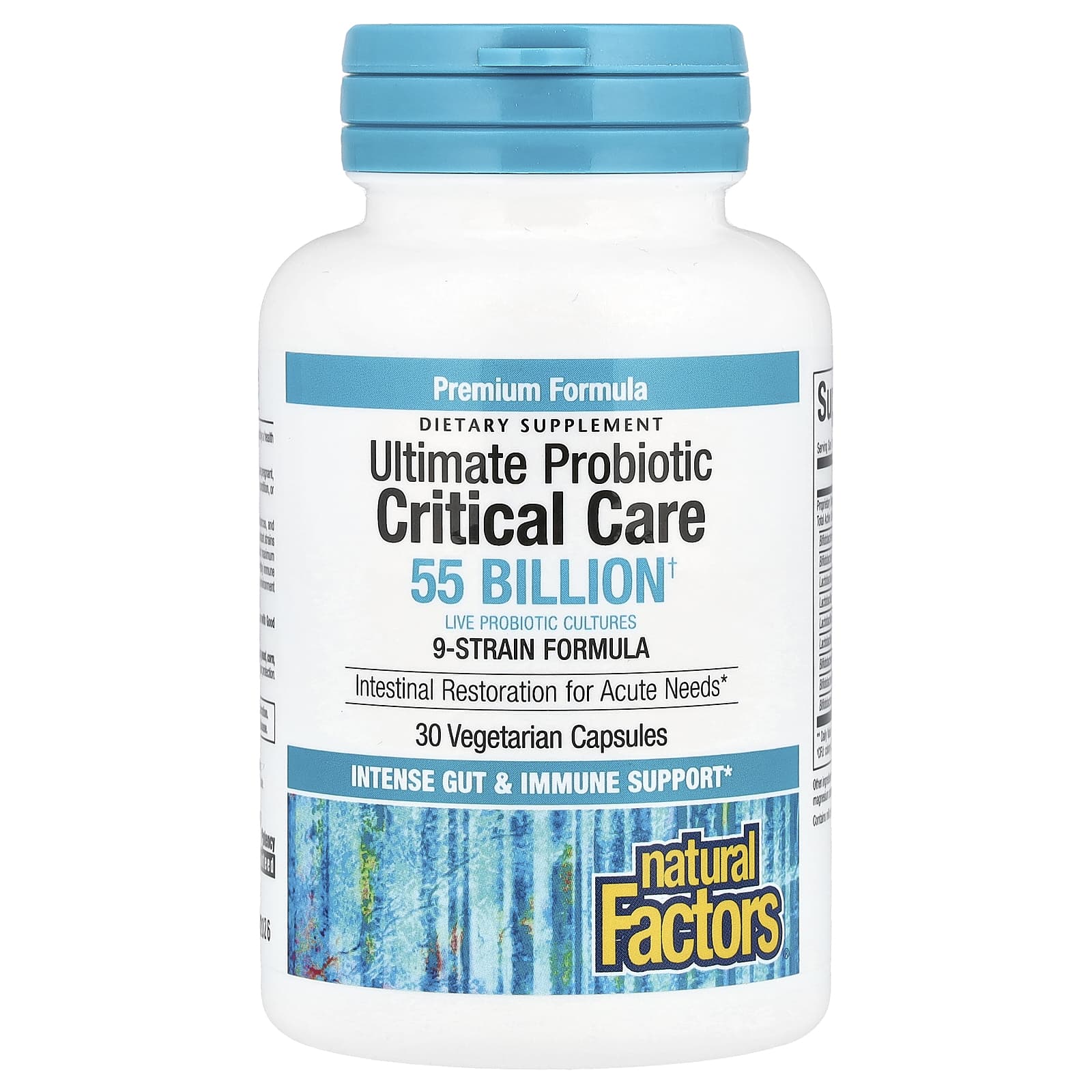 Natural Factors, Ultimate Probiotic, Critical Care, 55 Billion CFU, 30 Vegetarian Capsules