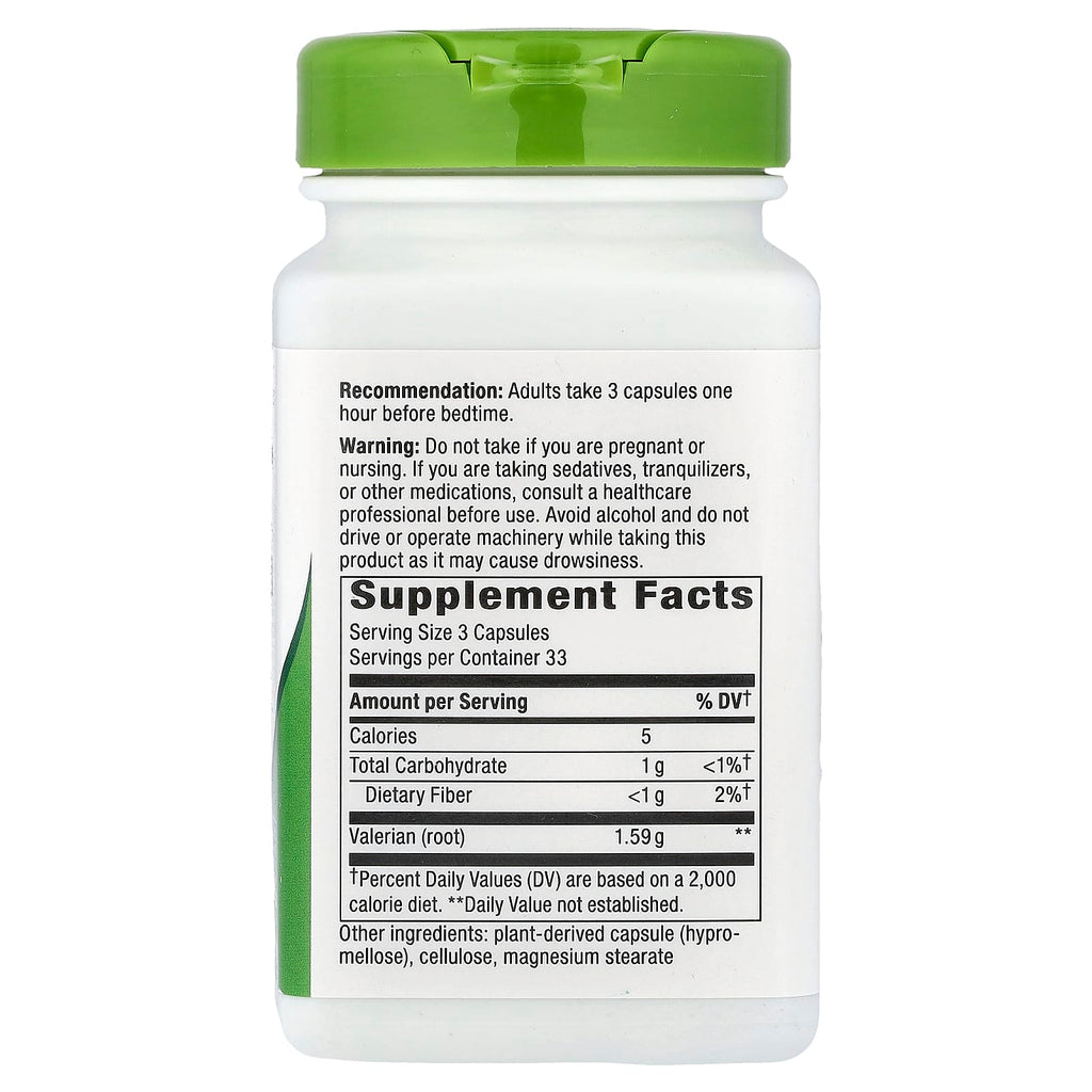 Nature's Way, Valerian Root, 100 Vegan Capsules (530 mg per Capsule)