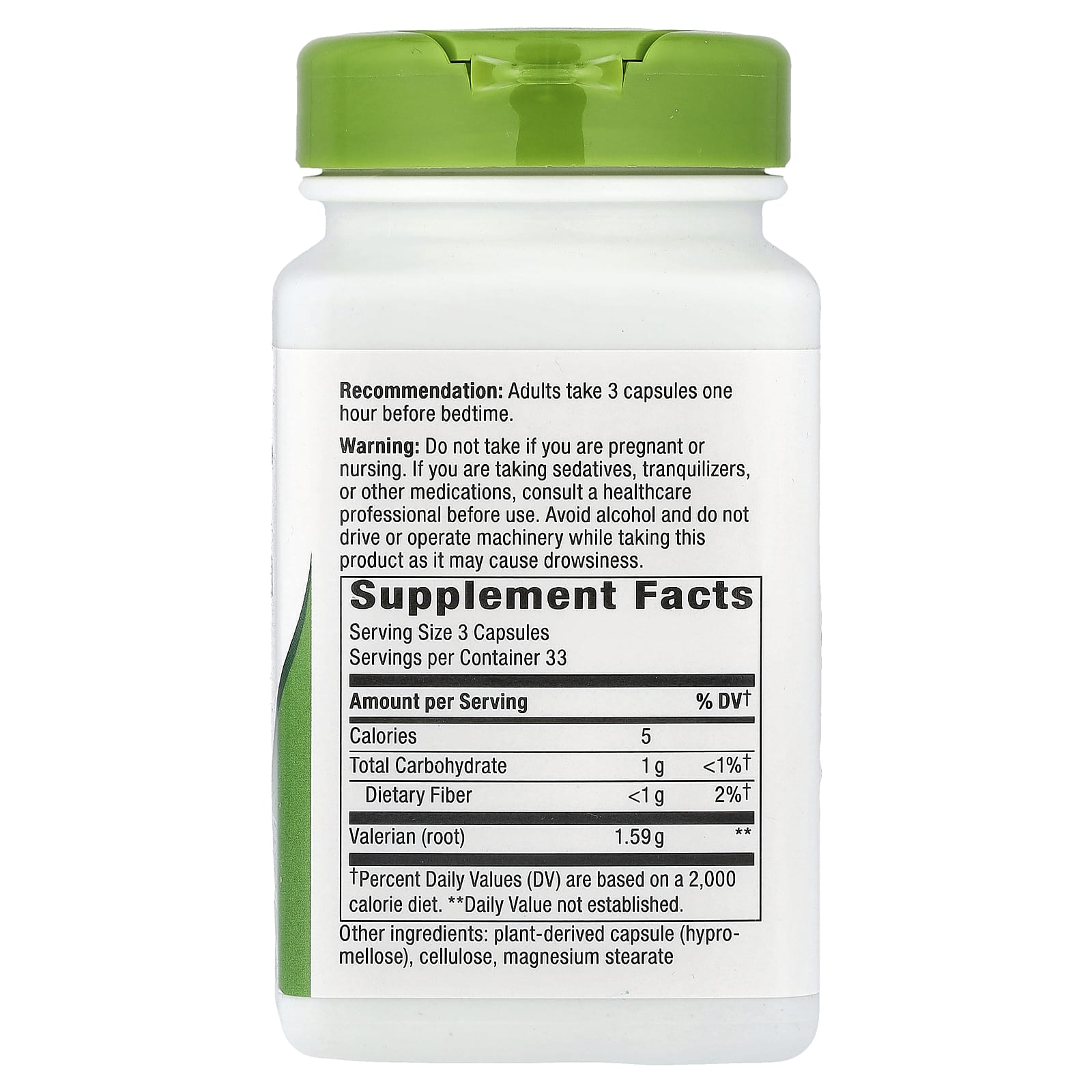 Nature's Way, Valerian Root, 100 Vegan Capsules (530 mg per Capsule)