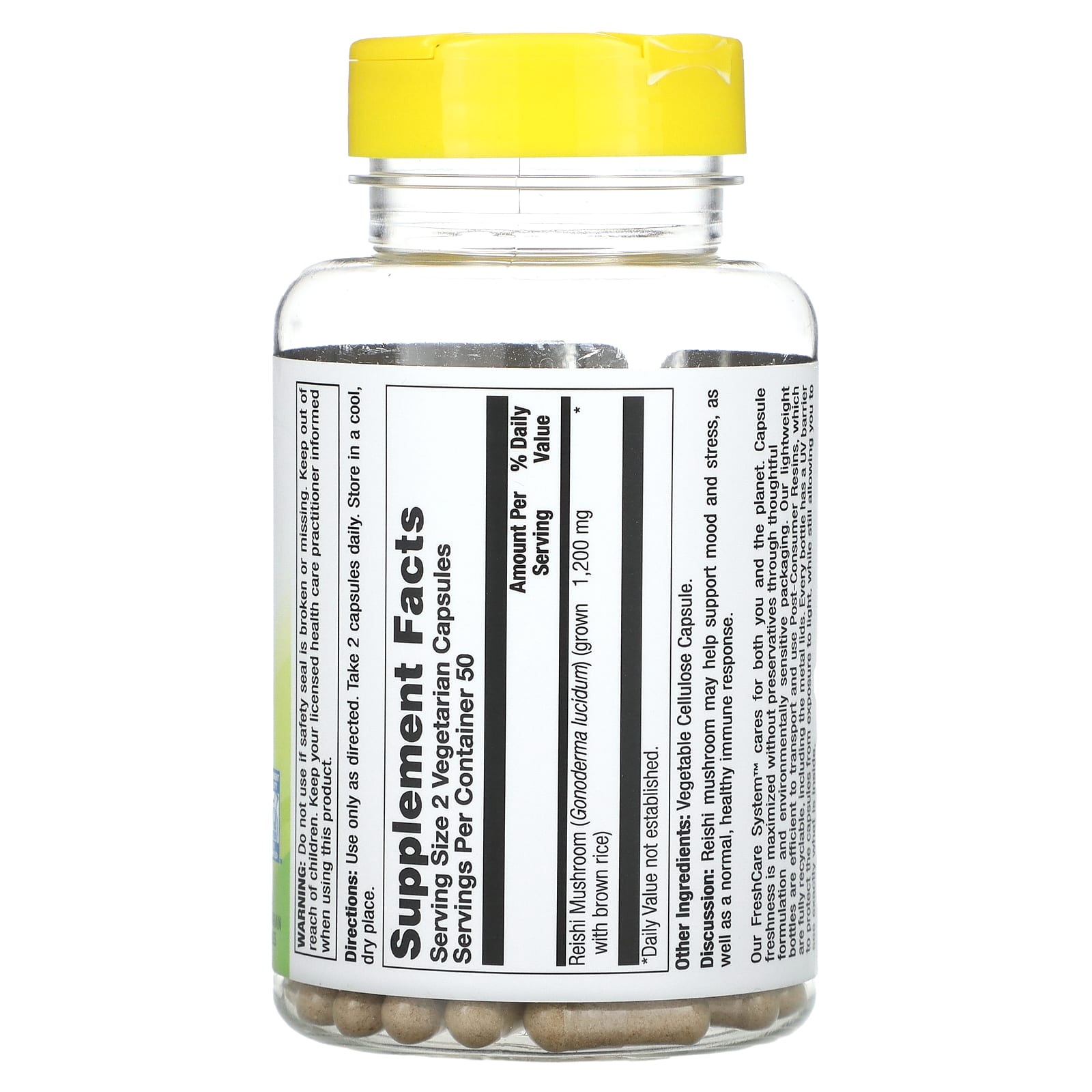 Nature's Life, Reishi Mushroom, 100 Vegetarian Capsules (600 mg per Capsule)