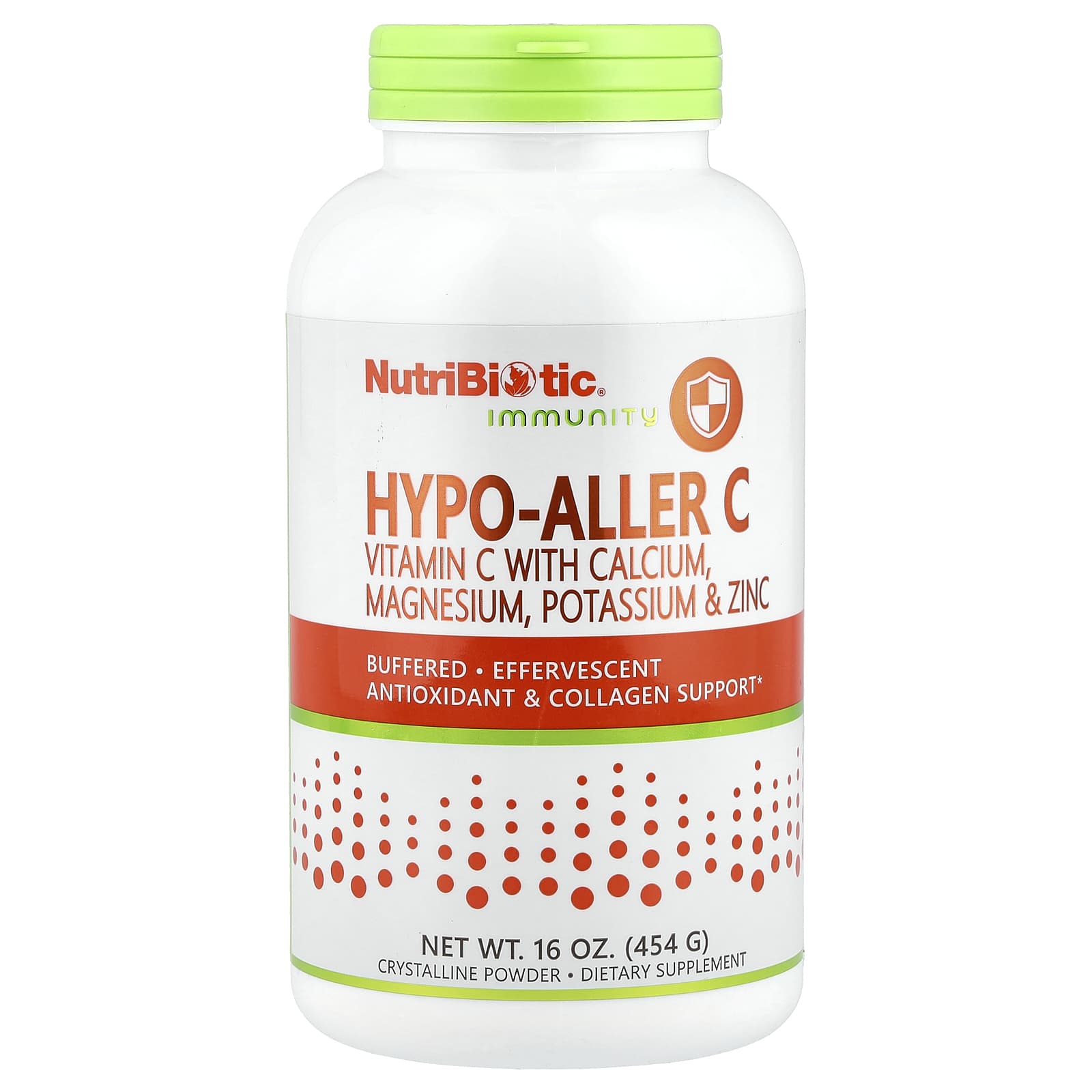NutriBiotic, Immunity, Hypo-Aller C Vitamin C with Calcium, Magnesium, Potassium & Zinc, 16 oz (454 g)