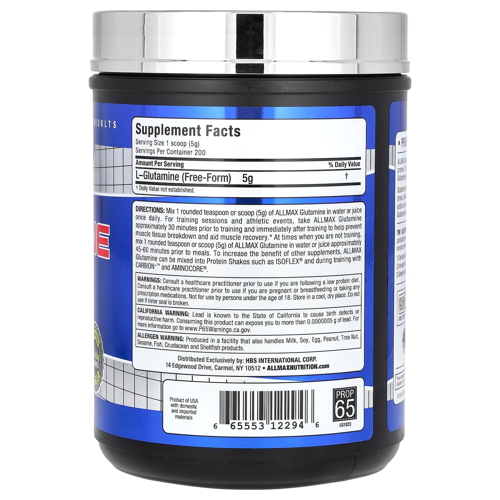 ALLMAX, Essentials, Glutamine, 2.2 lbs (1,000 g)