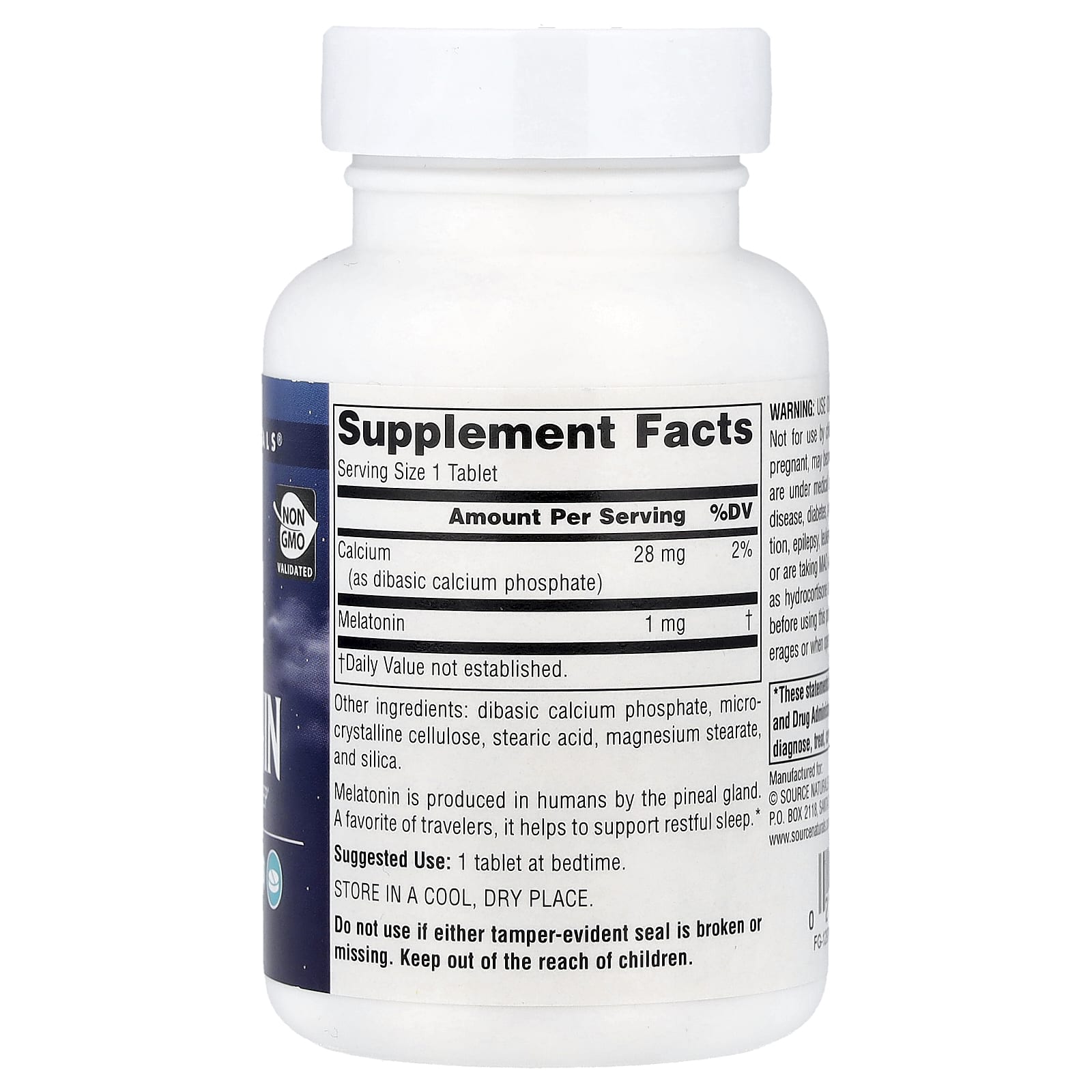 Source Naturals, Sleep Science®, Melatonin, 1 mg , 300 Tablets
