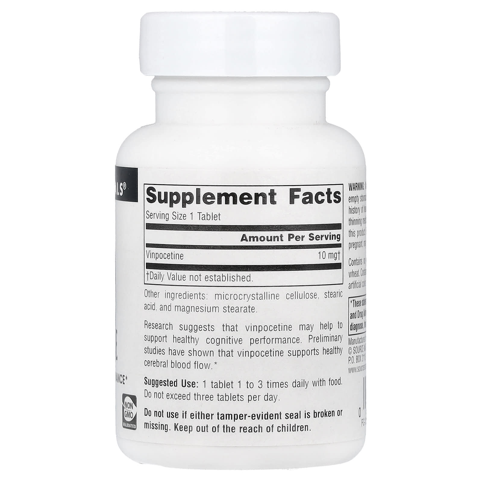 Source Naturals, Vinpocetine, 10 mg, 120 Tablets