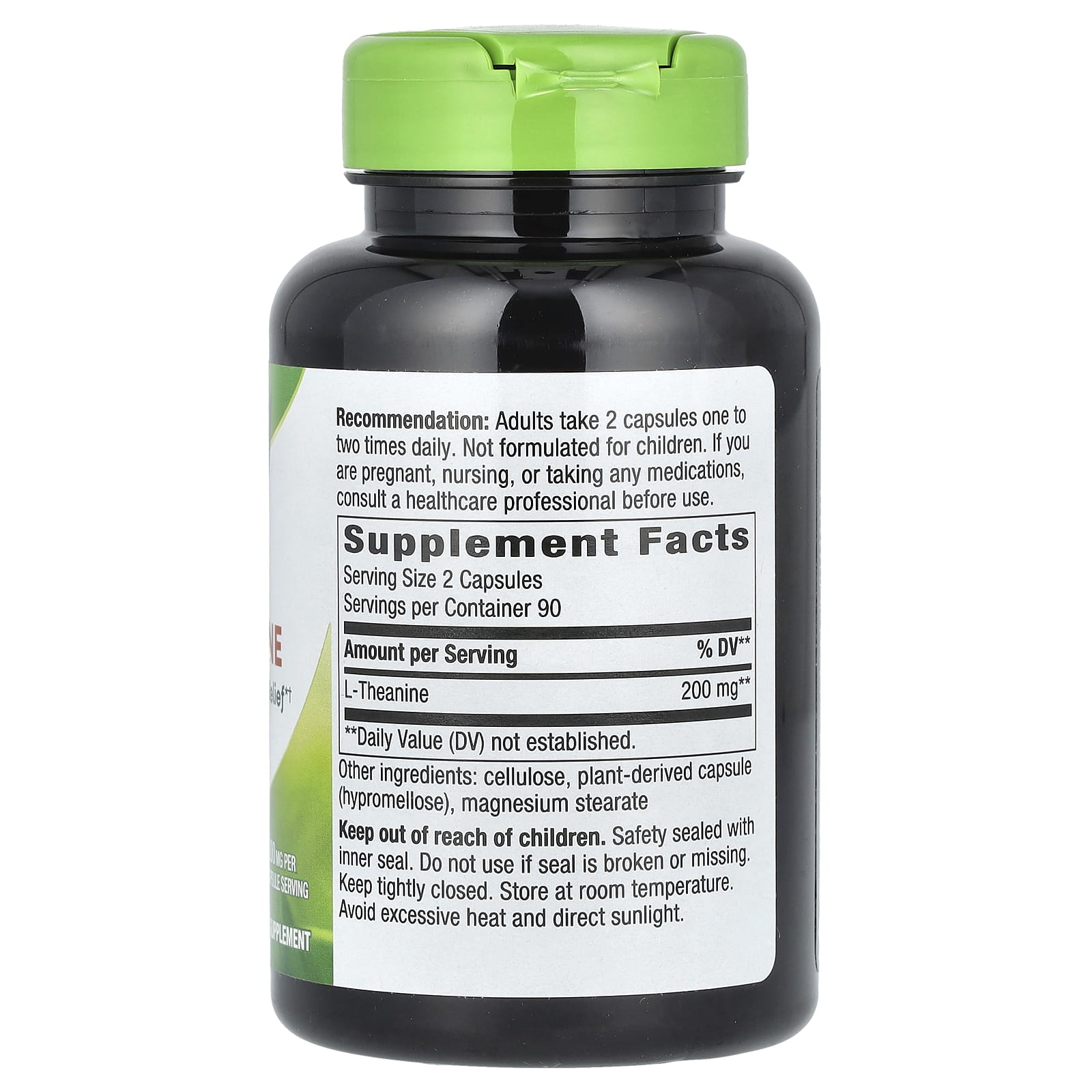 Nature's Way, L-Theanine, 180 Vegan Capsules (100 mg per Capsule)