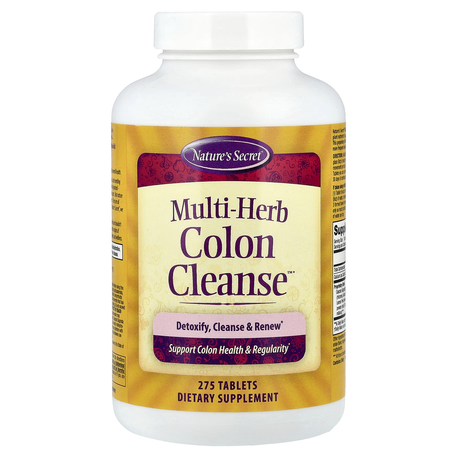 Nature's Secret, Multi-Herb Colon Cleanse™, 275 Tablets