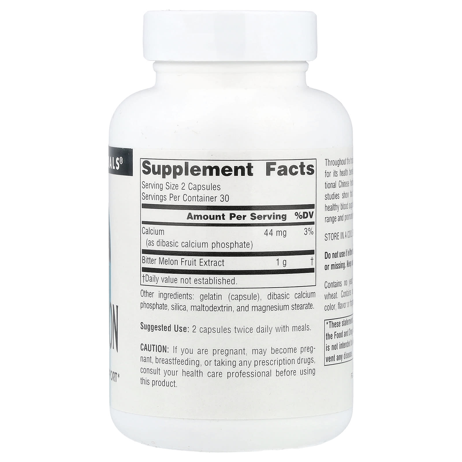 Source Naturals, Bitter Melon, 60 Capsules