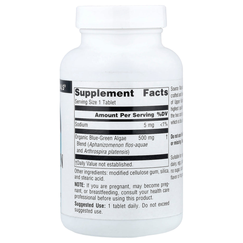 Source Naturals, Blue-Green Algae, 500 mg, 200 Tablets