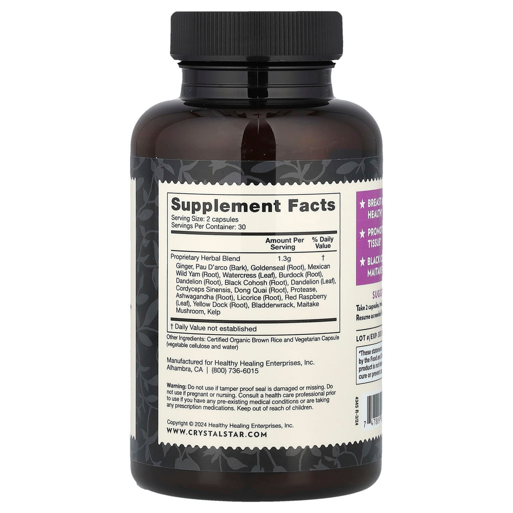 Crystal Star, Fibro Defense, 60 Vegetarian Capsules