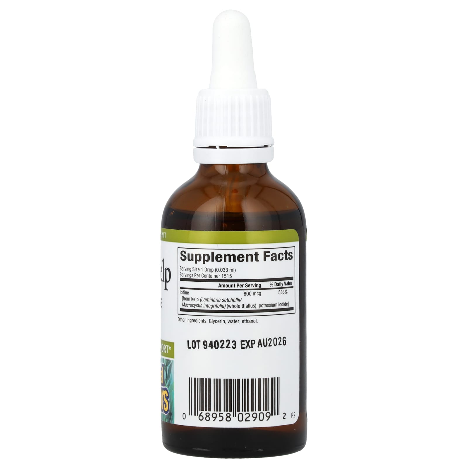Natural Factors, Liquid Kelp, 800 mcg, 1.6 fl oz (50 ml)