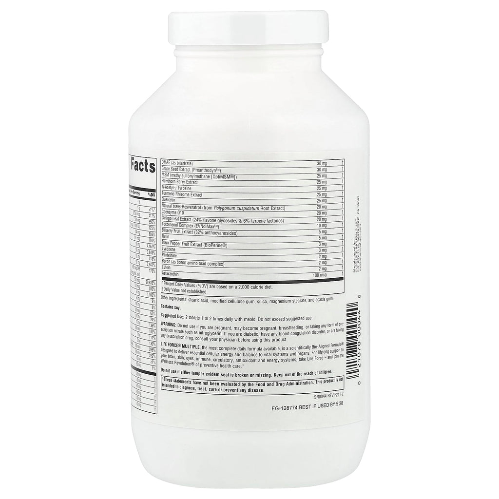 Source Naturals, Life Force® Multiple, No Iron, 180 Tablets