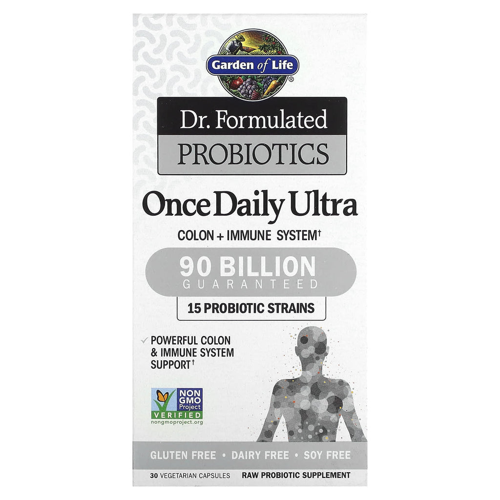 Garden of Life, Dr. Formulated Probiotics, Once Daily Ultra, 90 Billion, 30 Vegetarian Capsules