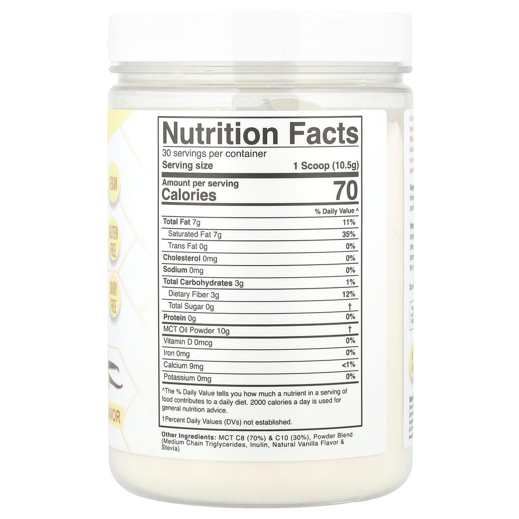 Divine Health, Dr Colbert M.D. MCT Oil Powder, French Vanilla, 11.11 oz (315 g)