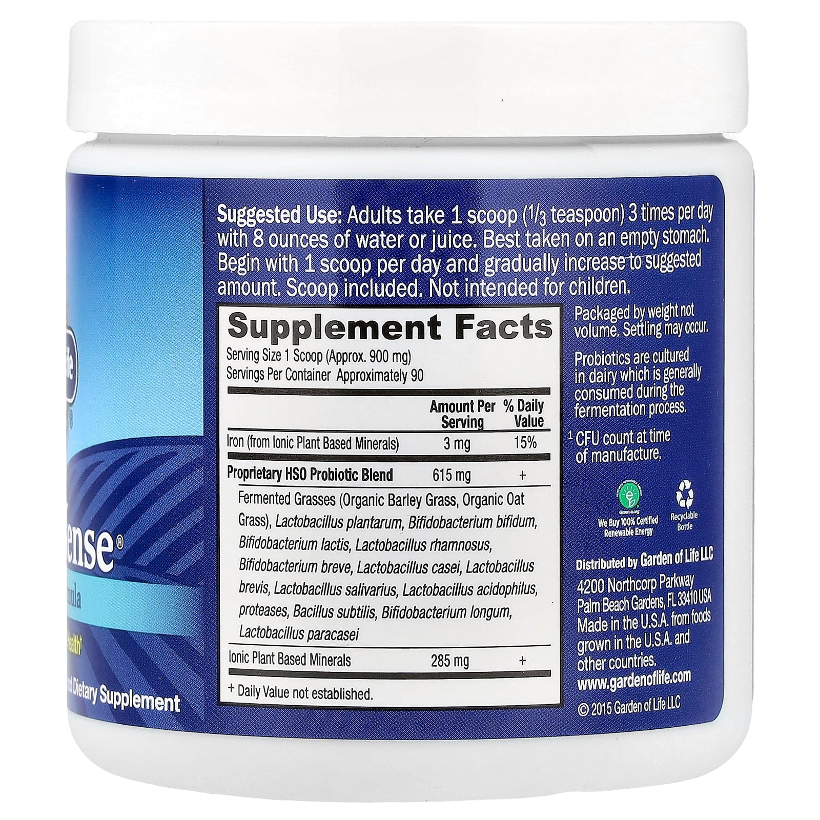 Garden of Life, Primal Defense®, HSO Probiotic Formula, 2.85 oz (81 g)
