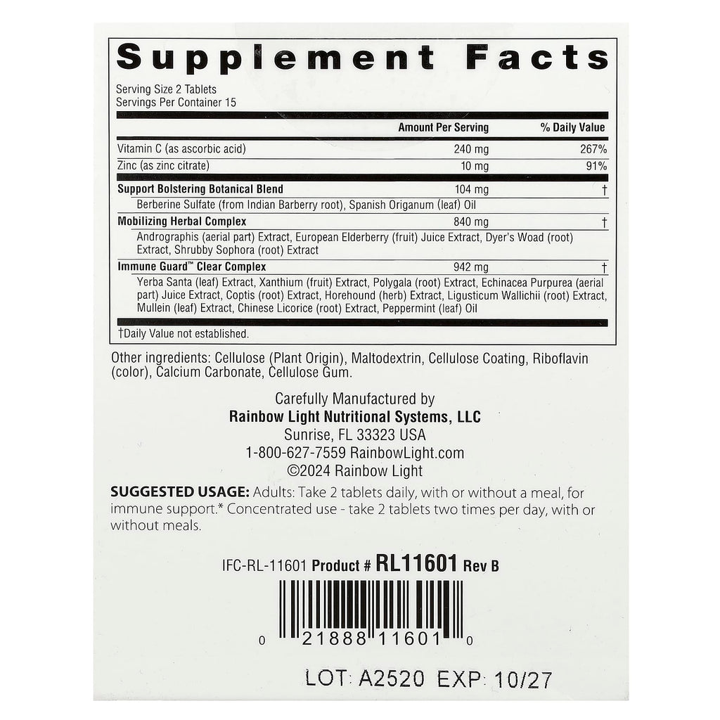 Rainbow Light, Counter Attack®, 30 Tablets