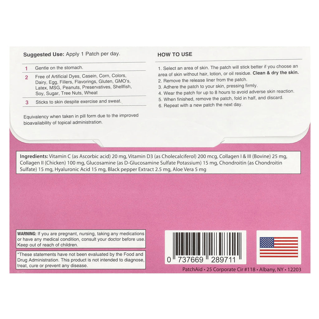 PatchAid, Advanced Collagen Plus Patch , 30 Patches