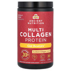 Ancient Nutrition, Multi Collagen Protein, Gut Restore, Lemon Ginger, 8.4 oz (238 g)