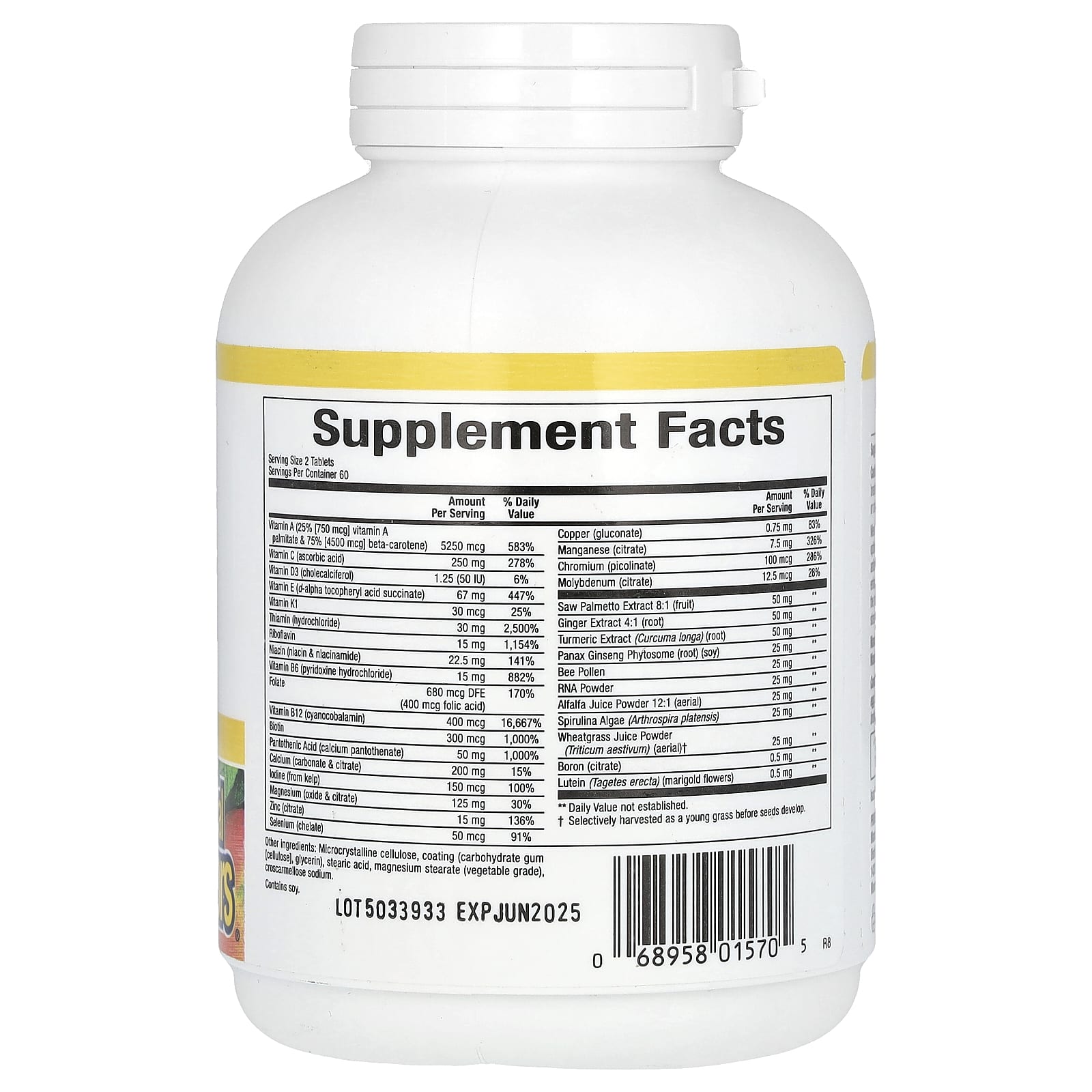 Natural Factors, Men's MultiStart, Vitamin A Day for Men, 120 Tablets