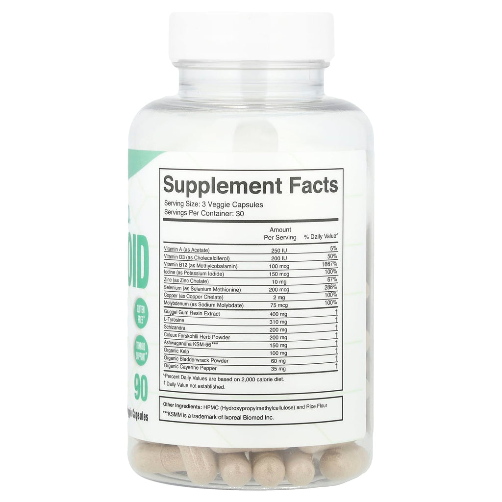 Divine Health, Dr Colbert M.D. Thyroid Zone, 90 Veggie Capsules